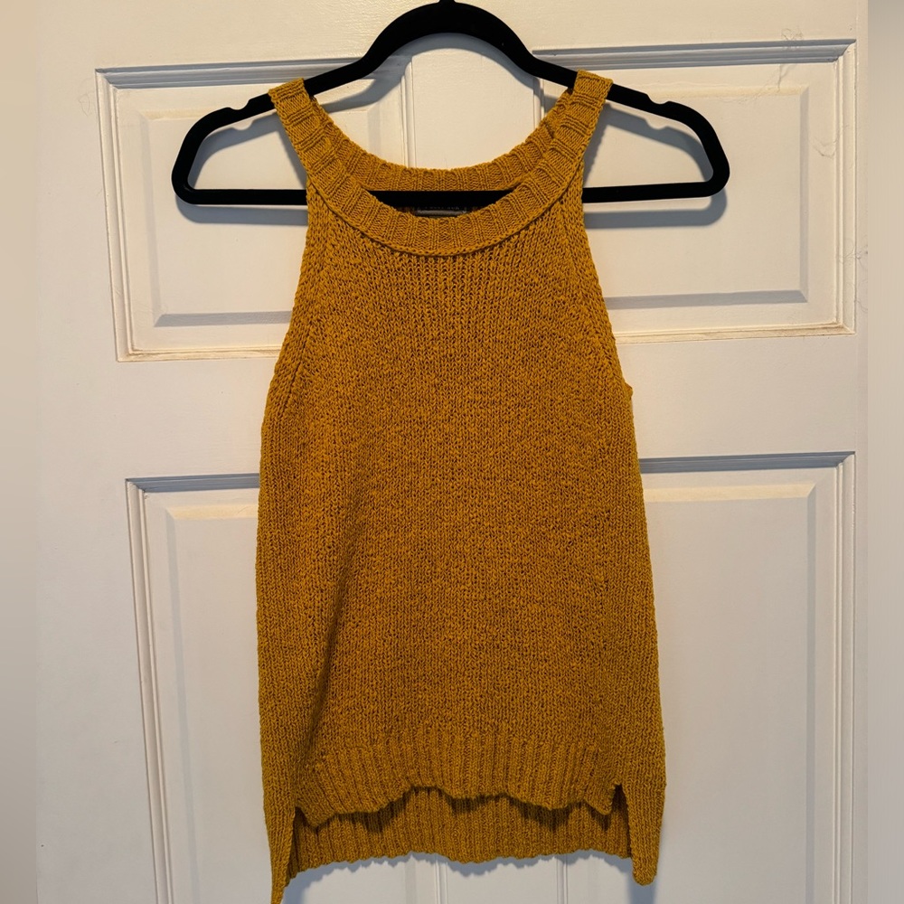 JCrew Gold Knit Tank Top